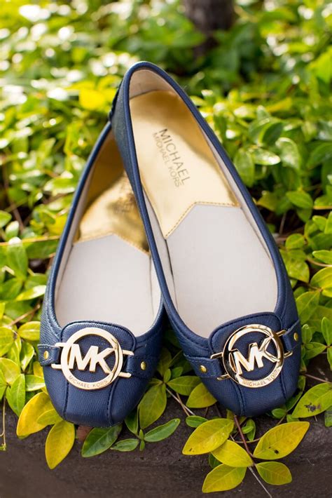 michael kors sky blue shoes|Michael Kors navy blue flats.